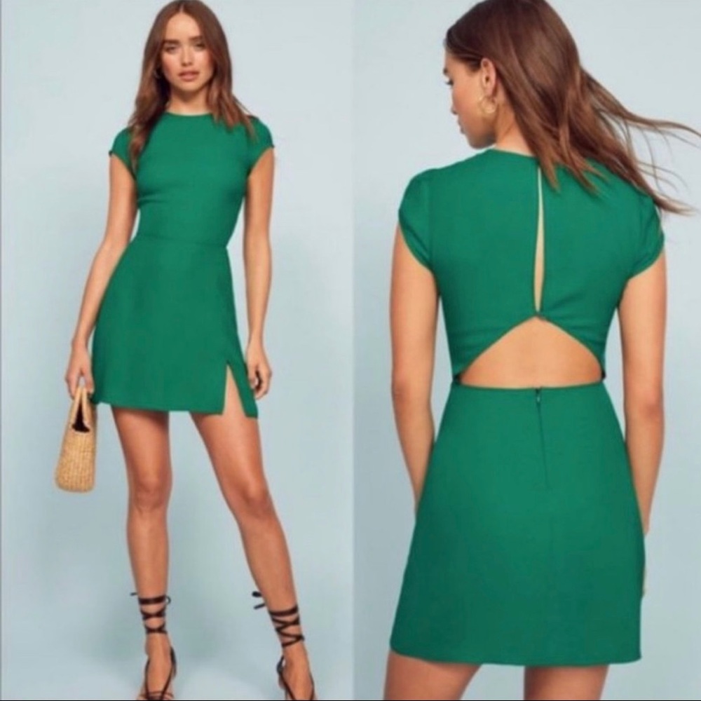 NWT REFORMATION Lena Mini Dress in Serpentine 6